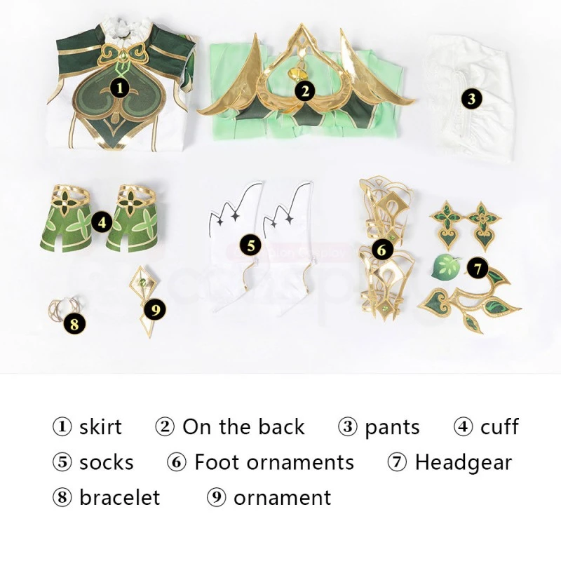 Genshin Impact Nahida Cosplay Costume Lesser Lord Dress 10 Genshin Impact Nahida Cosplay Costume Lesser Lord Dress - Image 10