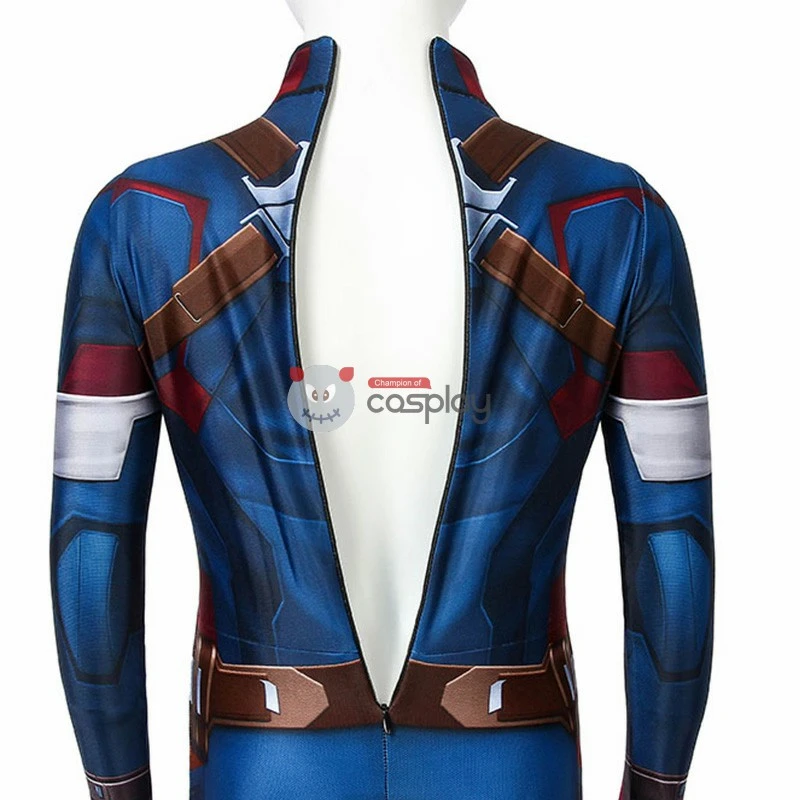 Kids Captain America Costume Avengers: Age Of Ultron Steven Rogers Cosplay Costume 6 Kids Captain America Costume Avengers: Age Of Ultron Steven Rogers Cosplay Costume - Image 6