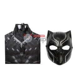 Kids Captain America Civil War T'Challa Cosplay Costume Black Panther Jumpsuit -Cosplay Clothing Store 6 800x800 308