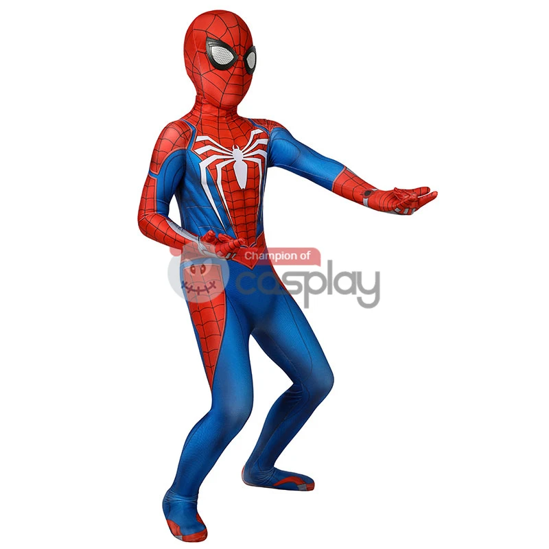 Kids Spiderman Jumpsuit Marvel Spider Man PS4 Cosplay Costume 7 Kids Spiderman Jumpsuit Marvel Spider Man PS4 Cosplay Costume - Image 7