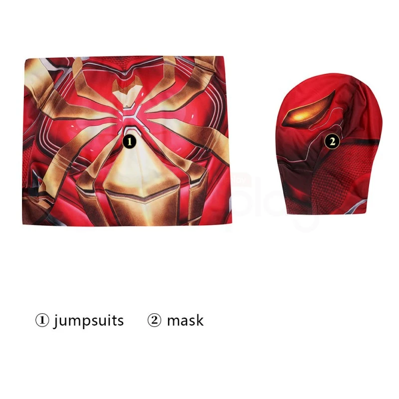 Iron Spider Armor Red Jumpsuit Spider-Man Cosplay Costumes 6 Iron Spider Armor Red Jumpsuit Spider-Man Cosplay Costumes - Image 6