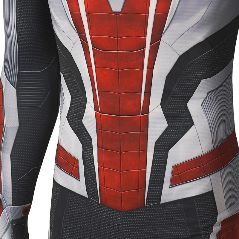 2023 Spiderman PS4 White Armor Jumpsuit Cosplay Costume 10 2023 Spiderman PS4 White Armor Jumpsuit Cosplay Costume - Image 10