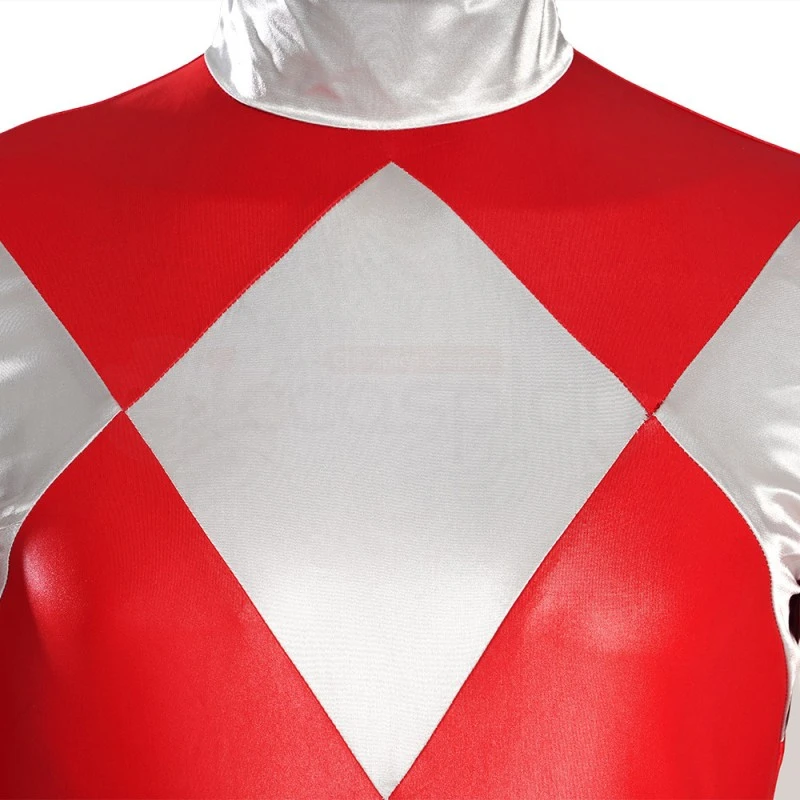 Red Ranger Costume Mighty Morphin Power Rangers Jason Lee Scott Cosplay Suit 6 Red Ranger Costume Mighty Morphin Power Rangers Jason Lee Scott Cosplay Suit - Image 6