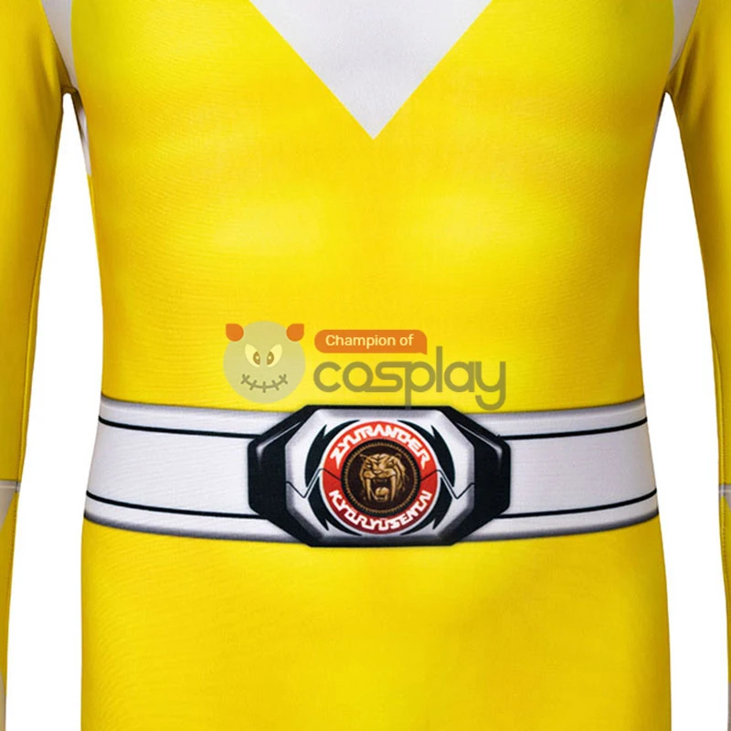 Ready To Ship For Kids Yellow Ranger Cosplay Costume 5 Ready To Ship For Kids Yellow Ranger Cosplay Costume - Image 5