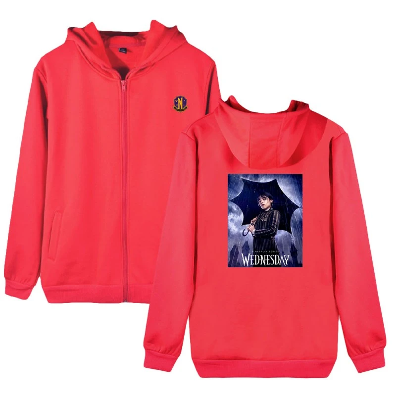 The Addams Family Swearshirts Addams Wednesday Print Hoodies Unisex 6 The Addams Family Swearshirts Addams Wednesday Print Hoodies Unisex - Image 6