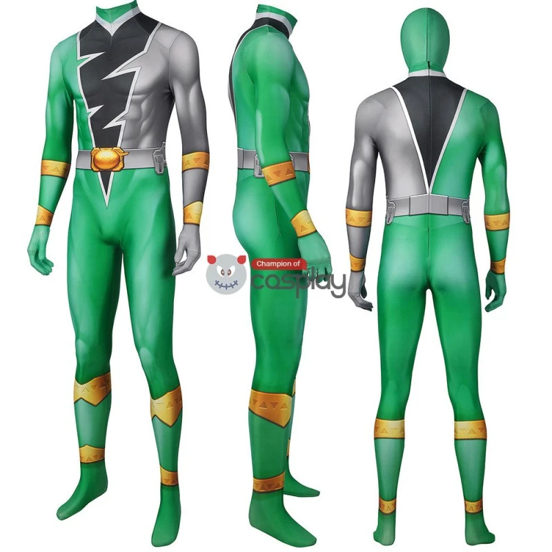 Power Rangers Green Costume Kishiryu Sentai Ryusoulger Green Solider Towa Cosplay Suit 3 Power Rangers Green Costume Kishiryu Sentai Ryusoulger Green Solider Towa Cosplay Suit - Image 3