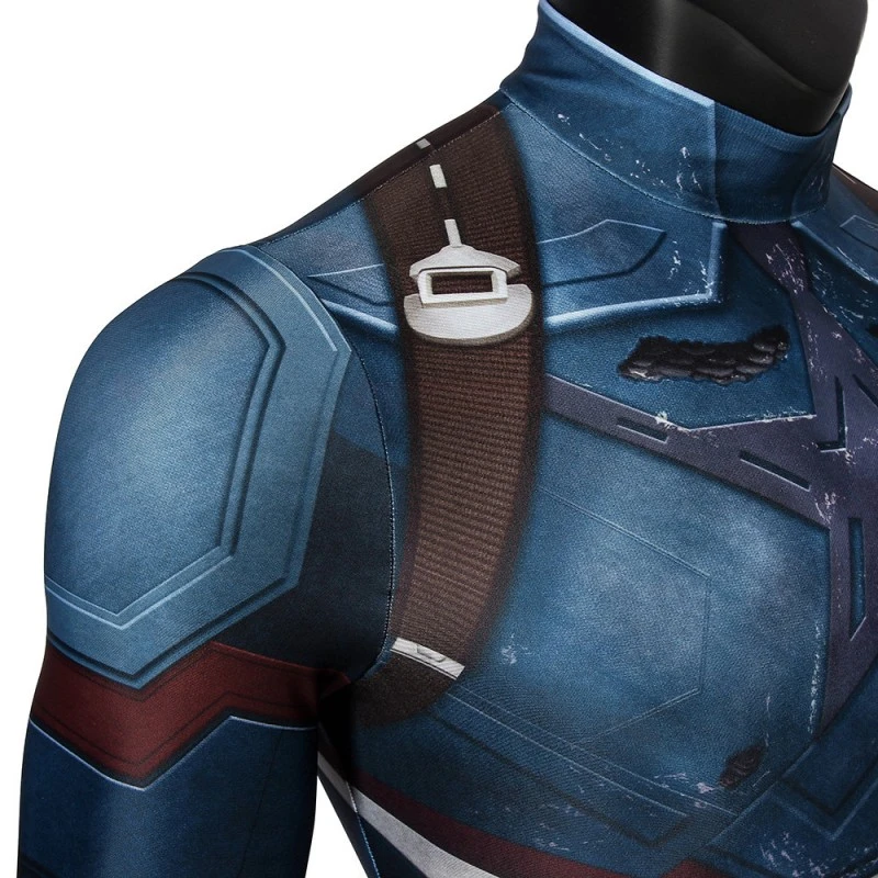 Captain America Jumpsuit Avengers Infinity War Steve Rogers Cosplay Costume 6 Captain America Jumpsuit Avengers Infinity War Steve Rogers Cosplay Costume - Image 6