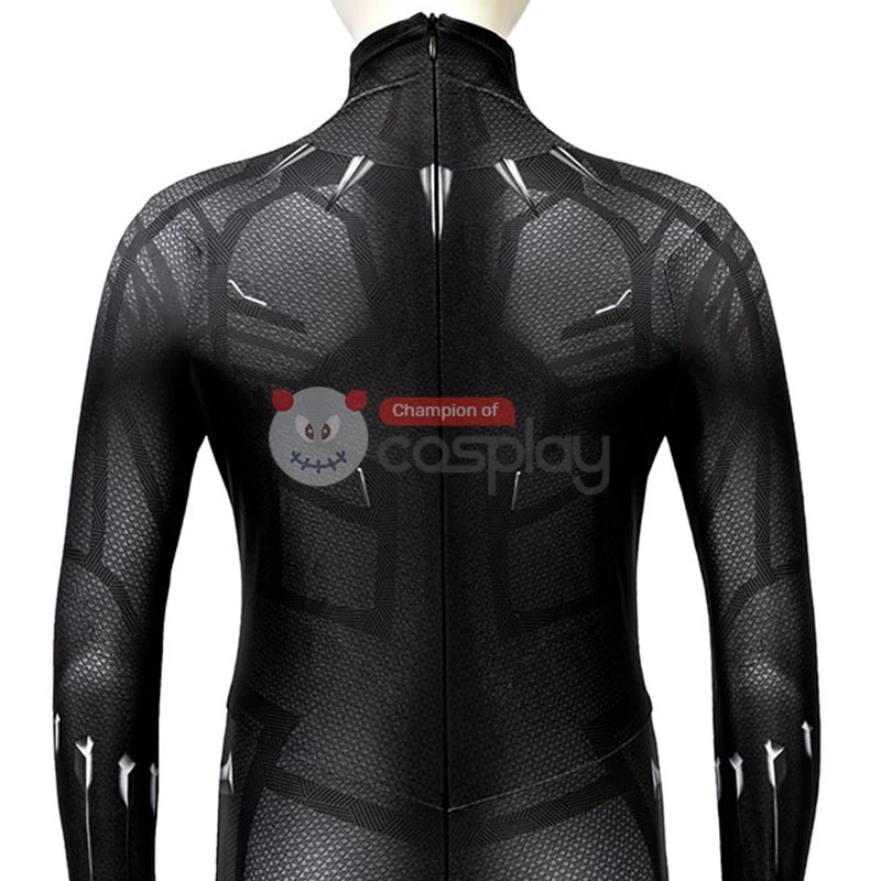 Black Panther Cosplay Costume T'Challa Jumpsuit For Kids 8 Black Panther Cosplay Costume T'Challa Jumpsuit For Kids - Image 8