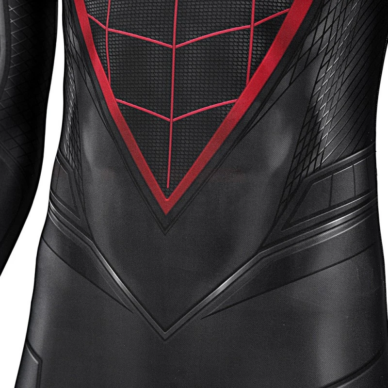 Spiderman Miles Morales Jumpsuit Spider-Man 2 PS5 Cosplay Costume 7 Spiderman Miles Morales Jumpsuit Spider-Man 2 PS5 Cosplay Costume - Image 7