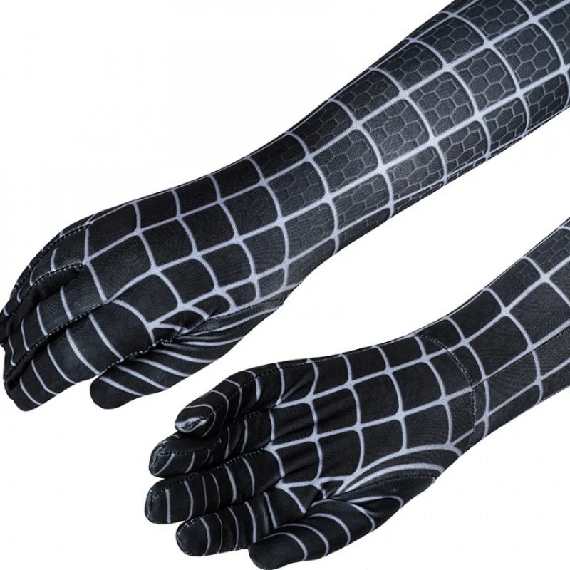 Spiderman 3 Eddie Brock Cosplay Costume Venom Jumpsuit For Kids 7 Spiderman 3 Eddie Brock Cosplay Costume Venom Jumpsuit For Kids - Image 7