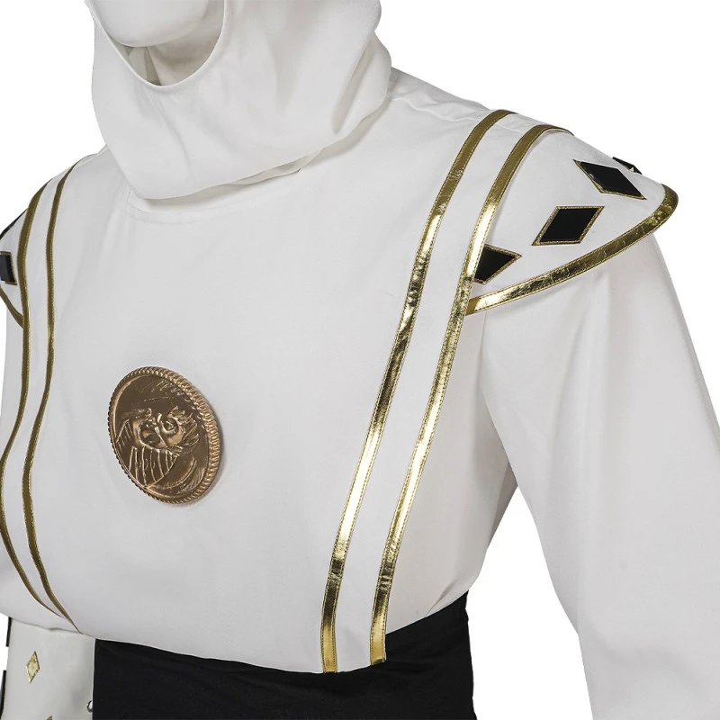 Mighty Morphin Power Rangers Tommy Oliver White Cosplay Costumes MMPR Cosplay Suit 13 Mighty Morphin Power Rangers Tommy Oliver White Cosplay Costumes MMPR Cosplay Suit - Image 13