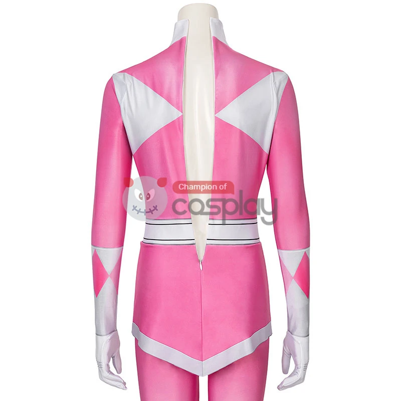 Pink Ranger Costume Mighty Morphin Power Rangers Cosplay Suit 8 Pink Ranger Costume Mighty Morphin Power Rangers Cosplay Suit - Image 8