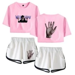 Wednesday Crop Top T-shirt The Addams Family Shorts -Cosplay Clothing Store 7 800x800 513