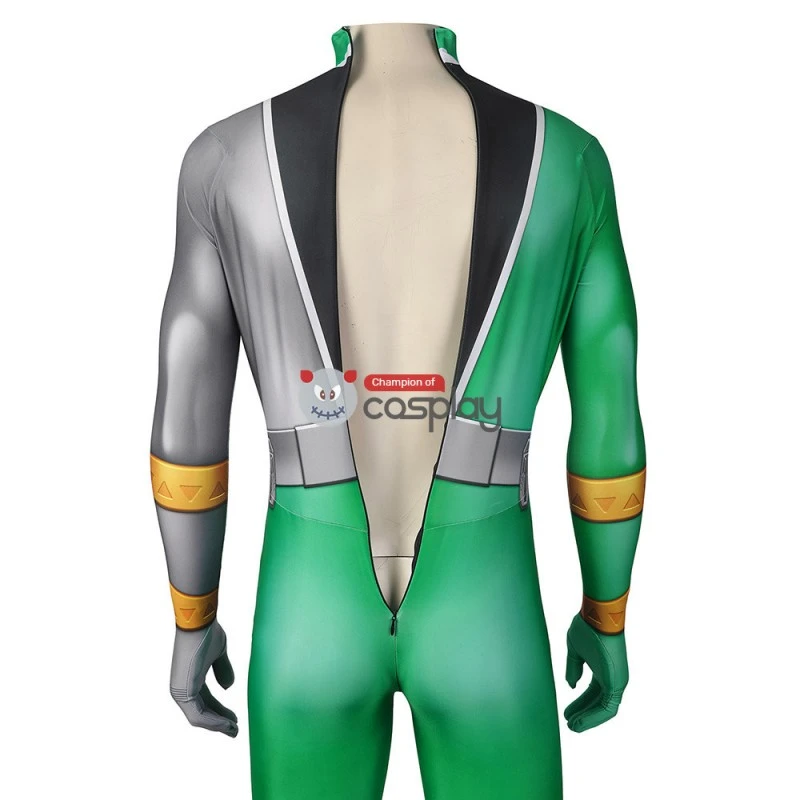Power Rangers Green Costume Kishiryu Sentai Ryusoulger Green Solider Towa Cosplay Suit 7 Power Rangers Green Costume Kishiryu Sentai Ryusoulger Green Solider Towa Cosplay Suit - Image 7
