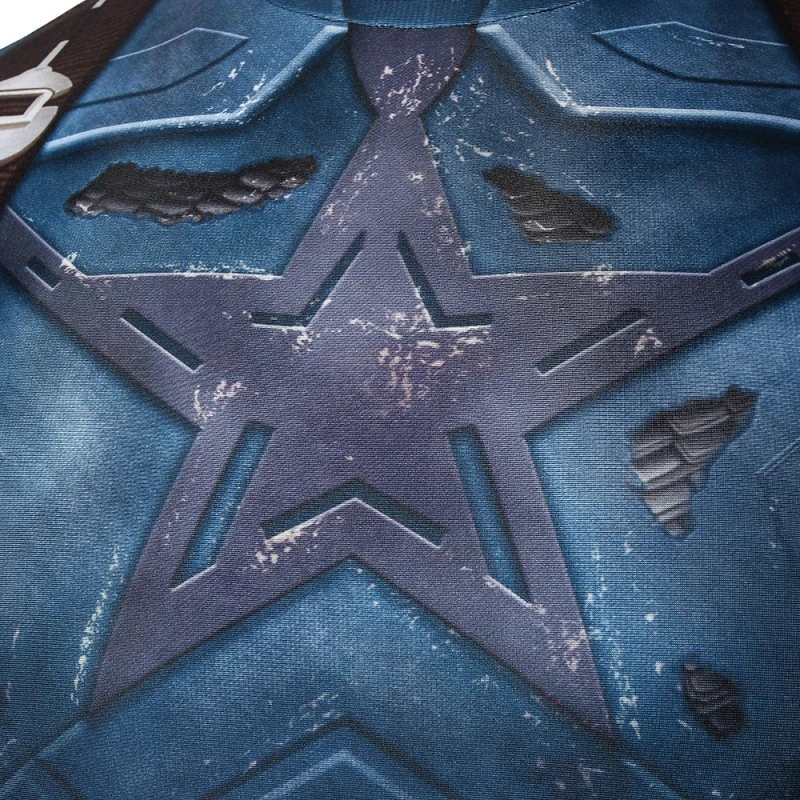 Captain America Jumpsuit Avengers Infinity War Steve Rogers Cosplay Costume 7 Captain America Jumpsuit Avengers Infinity War Steve Rogers Cosplay Costume - Image 7
