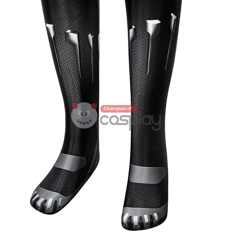 Black Panther Cosplay Costume T'Challa Jumpsuit For Kids 9 Black Panther Cosplay Costume T'Challa Jumpsuit For Kids - Image 9