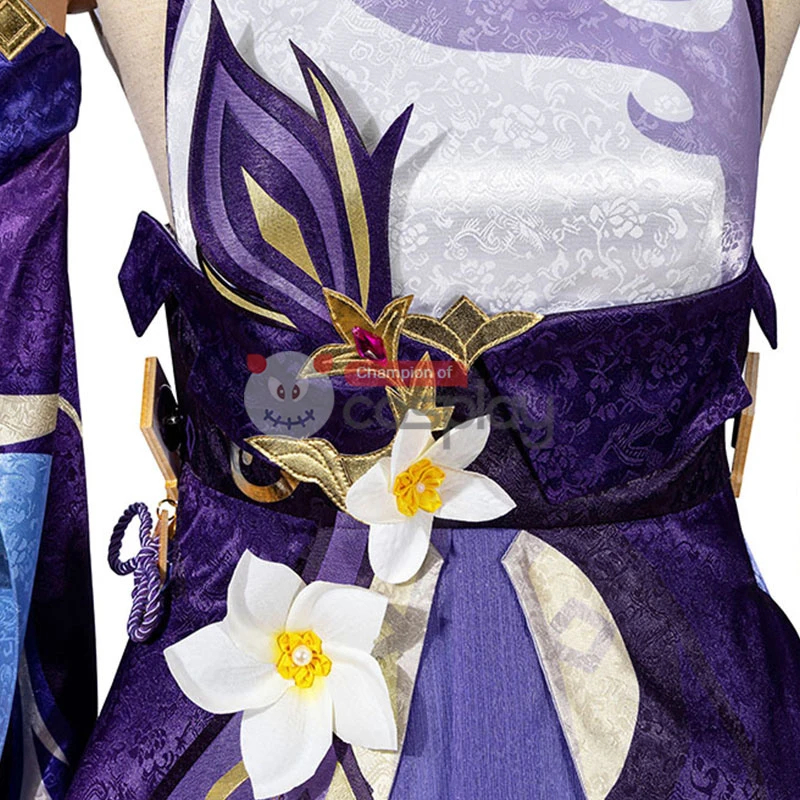 Genshin Impact Cosplay Suit Keqing Costume 18 Genshin Impact Cosplay Suit Keqing Costume - Image 18