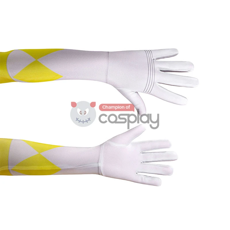 Ready To Ship For Kids Yellow Ranger Cosplay Costume 7 Ready To Ship For Kids Yellow Ranger Cosplay Costume - Image 7