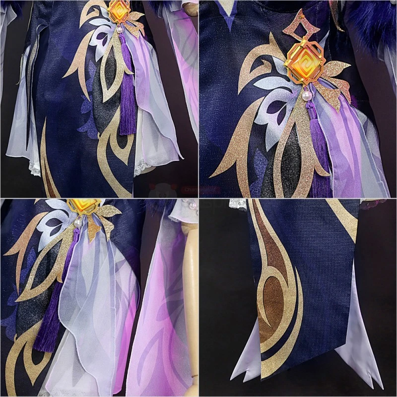 Genshin Impact Ningguang Orchid's Evening Gown Cosplay Costumes 9 Genshin Impact Ningguang Orchid's Evening Gown Cosplay Costumes - Image 9