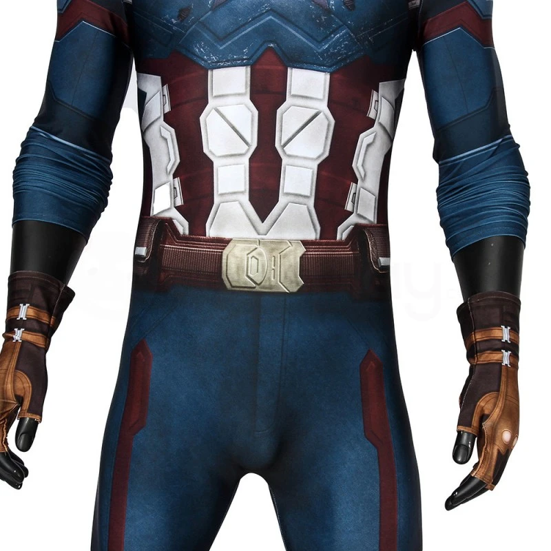 Captain America Jumpsuit Avengers Infinity War Steve Rogers Cosplay Costume 8 Captain America Jumpsuit Avengers Infinity War Steve Rogers Cosplay Costume - Image 8