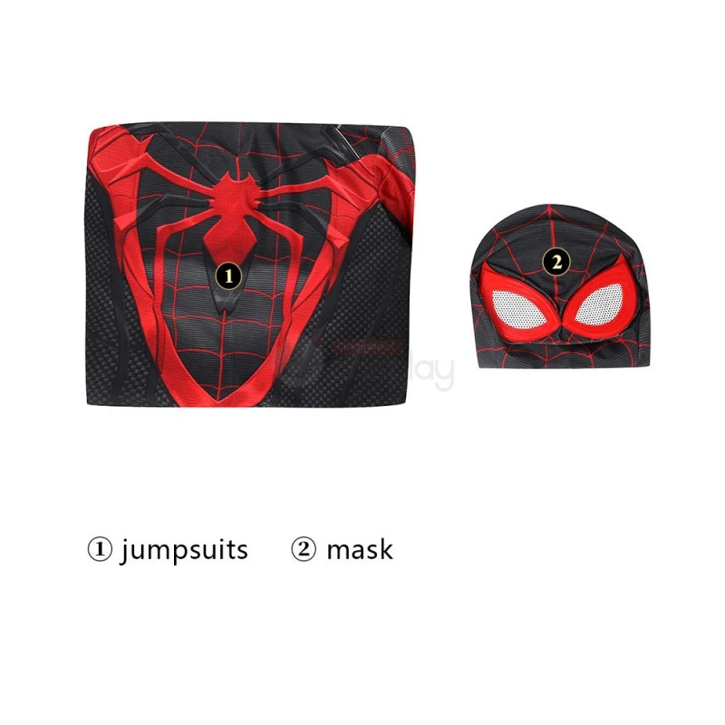 Spider-Man Miles Morales PS5 Cosplay Costume Spiderman Suit 11 Spider-Man Miles Morales PS5 Cosplay Costume Spiderman Suit - Image 11