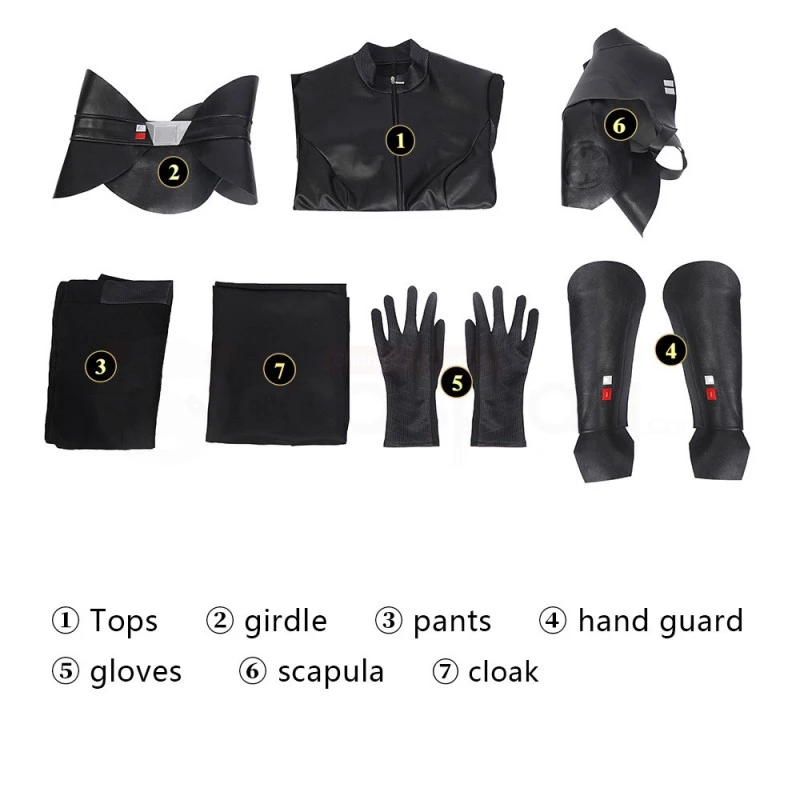 Obi-Wan Kenobi Third Sister Costume Star Wars Reva Sevander Cosplay Suit 9 Obi-Wan Kenobi Third Sister Costume Star Wars Reva Sevander Cosplay Suit - Image 9