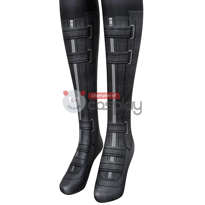 Natasha Romanoff Black Jumpsuit 2020 Movie Black Widow Cosplay Costume 10 Natasha Romanoff Black Jumpsuit 2020 Movie Black Widow Cosplay Costume - Image 10