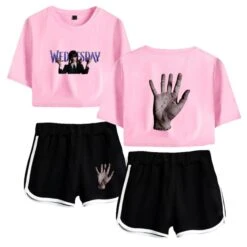 Wednesday Crop Top T-shirt The Addams Family Shorts -Cosplay Clothing Store 9 800x800 477