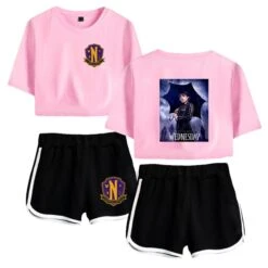 Wednesday Addams T-shirt Nevermore Academy Shorts -Cosplay Clothing Store 9 800x800 480