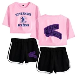 The Addams Family Wednesday T-shirt Nevermore Academy Shorts 24 The Addams Family Wednesday T-shirt Nevermore Academy Shorts -Cosplay Clothing Store 9 800x800 481