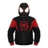 Kids Miles Morales Zip Up Hoodie Spider-Man Fashion Sweatshirt