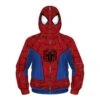 Kids Spiderman Zip Up Long Sleeve Hoodies