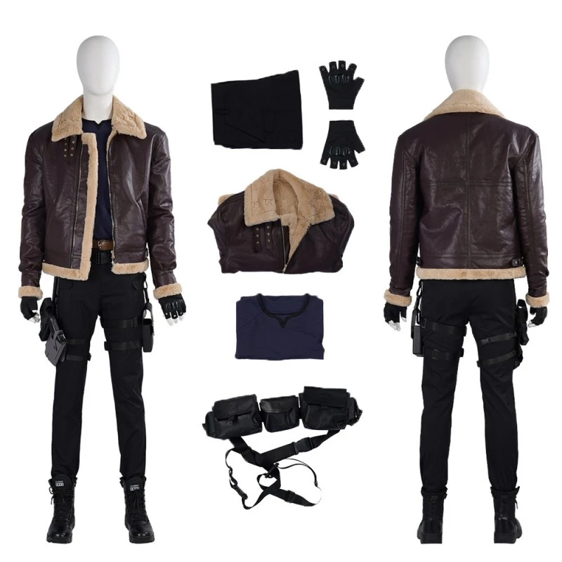 Resident Evil 4 Remake Cosplay Costumes Leon S Kennedy Halloween Suit 1 Resident Evil 4 Remake Cosplay Costumes Leon S Kennedy Halloween Suit