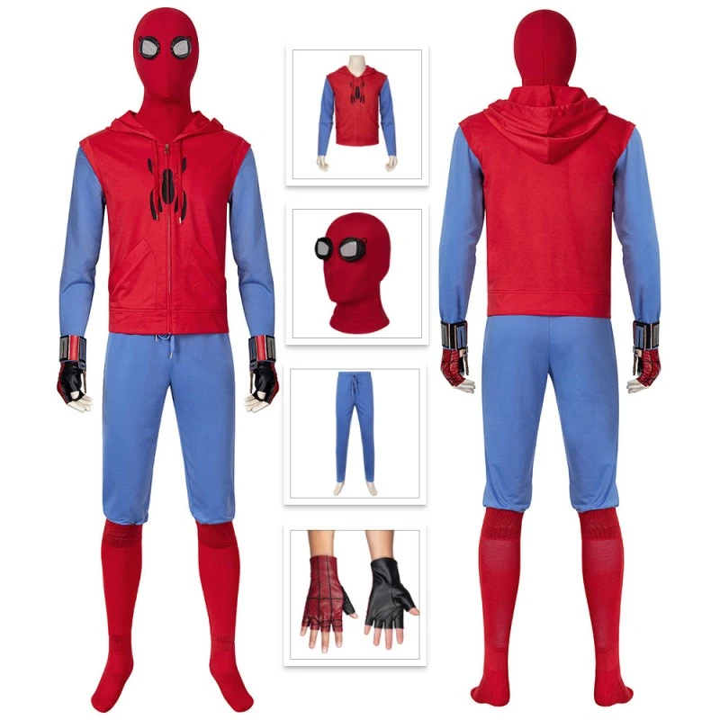 Spiderman Costume Spider-Man Homecoming Peter Parker Cosplay Suit 1 Spiderman Costume Spider-Man Homecoming Peter Parker Cosplay Suit