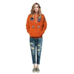 Orange Nasa Astronaut Suit 3D Print Long Sleeve Hoodie -Cosplay Clothing Store QYXH 137 4 800x800 1