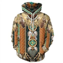 Fashion 3D Print American Indian Pattern Hoodie