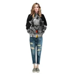 Pennywise Long Sleeve Hoodie It Chapter Two Halloween Sweatshirt -Cosplay Clothing Store QYXH 258 4 800x800 1