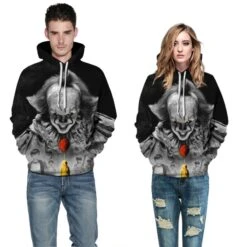 Pennywise Long Sleeve Hoodie It Chapter Two Halloween Sweatshirt -Cosplay Clothing Store QYXH 258 5 800x800 1