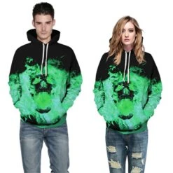Halloween Daily Going Out Skull Pattern Long Sleeve Hoodie -Cosplay Clothing Store QYXH 360 5 800x800 1