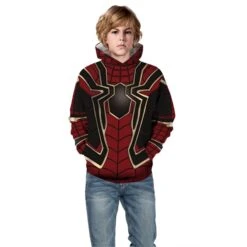 Kids Avengers Endgame Spider Man Long Sleeve Hoodie -Cosplay Clothing Store TZ 071 03 800x800 1