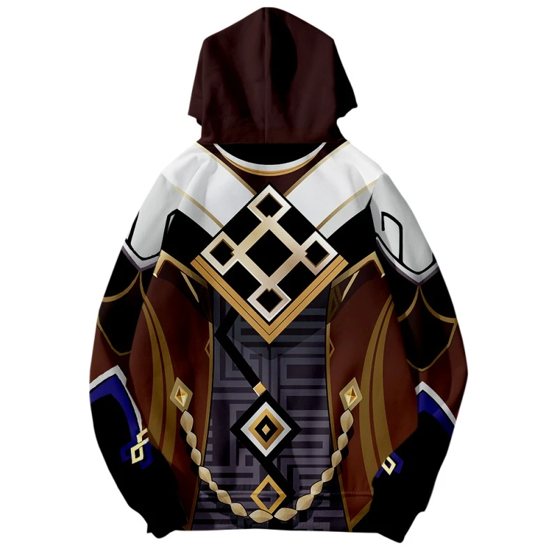 Zhongli 3D Print Hoodie Game Genshin Impact Fashion Sweatshirts 2 Zhongli 3D Print Hoodie Game Genshin Impact Fashion Sweatshirts - Image 2