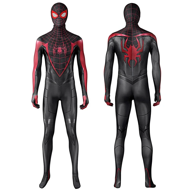 Spiderman Miles Morales Jumpsuit Spider-Man 2 PS5 Cosplay Costume 1 Spiderman Miles Morales Jumpsuit Spider-Man 2 PS5 Cosplay Costume
