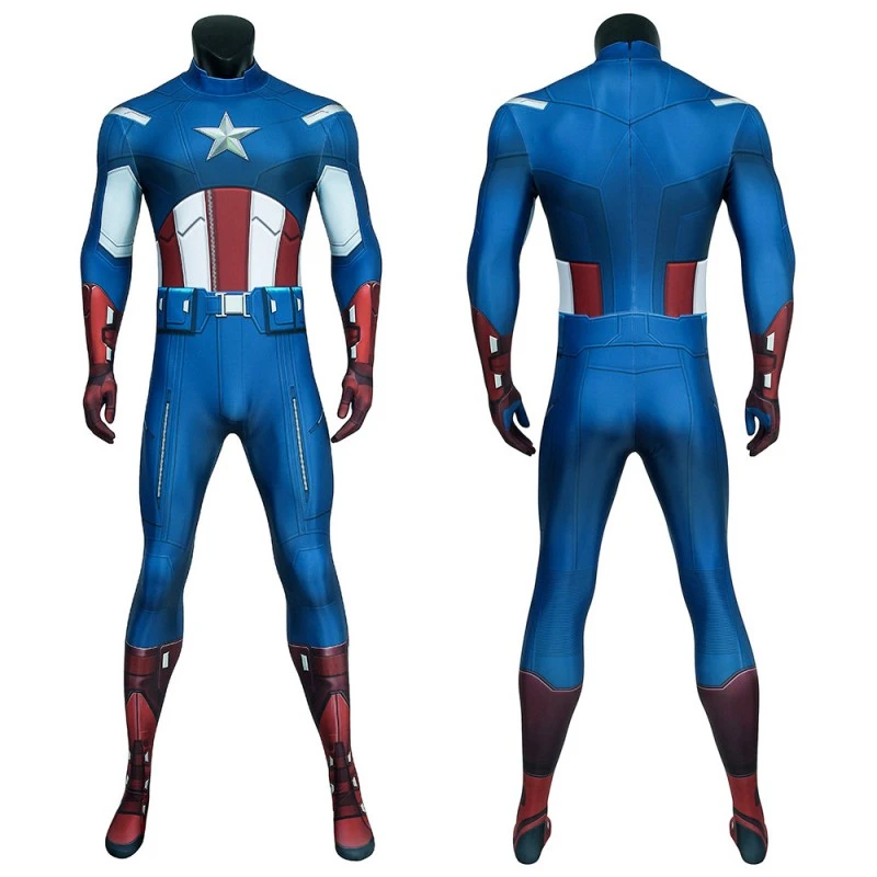 The Avengers Steve Rogers Bodysuit Captain America Cosplay Costume 1 The Avengers Steve Rogers Bodysuit Captain America Cosplay Costume