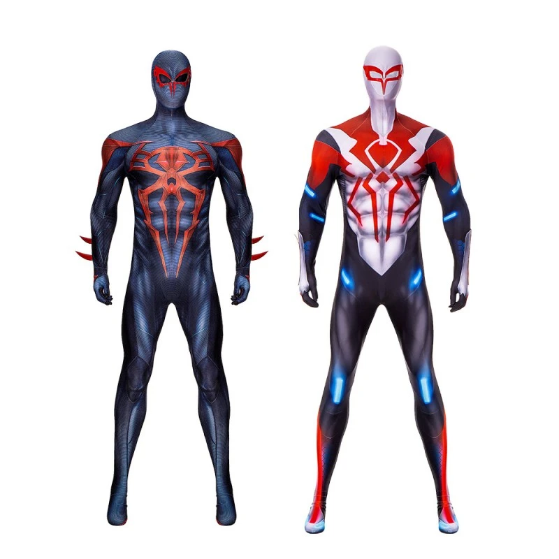 Comic Spiderman 2099 V2 Cosplay Costume Spiderman Halloween Jumpsuit 1 Comic Spiderman 2099 V2 Cosplay Costume Spiderman Halloween Jumpsuit
