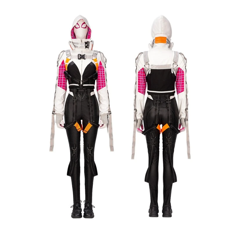 Spider Gwen Stacy Cosplay Costume Spiderman Across The Spider-Verse Women Suit Top Level 1 Spider Gwen Stacy Cosplay Costume Spiderman Across The Spider-Verse Women Suit Top Level
