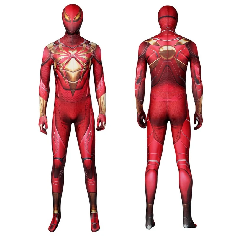 Iron Spider Armor Red Jumpsuit Spider-Man Cosplay Costumes 1 Iron Spider Armor Red Jumpsuit Spider-Man Cosplay Costumes