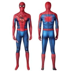 Spider-Man PS5 Classic Suit Spiderman Damaged Cosplay Costume