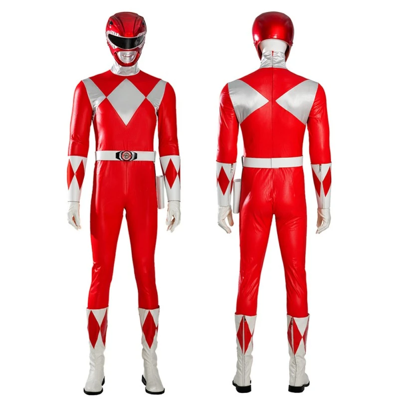 Red Ranger Costume Mighty Morphin Power Rangers Jason Lee Scott Cosplay Suit 1 Red Ranger Costume Mighty Morphin Power Rangers Jason Lee Scott Cosplay Suit