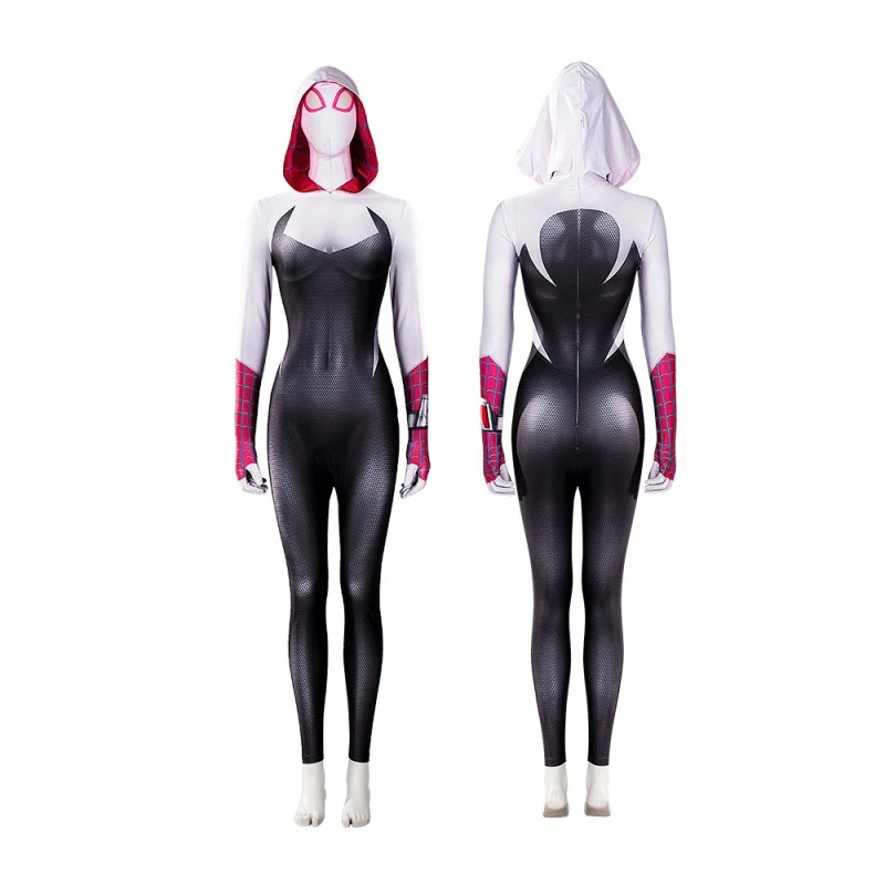 Gwen Stacy Costume Spider-Man Across The Spider-Verse Cosplay Jumpsuit 1 Gwen Stacy Costume Spider-Man Across The Spider-Verse Cosplay Jumpsuit
