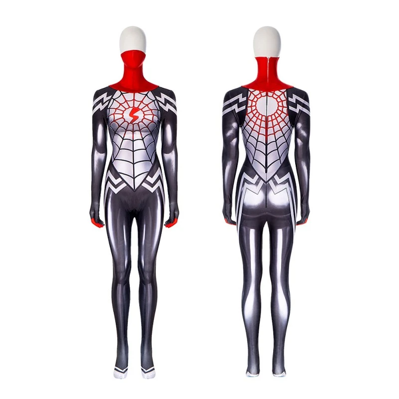 Silk Cindy Moon Cosplay Costume Women Spider-Man Jumpsuit 1 Silk Cindy Moon Cosplay Costume Women Spider-Man Jumpsuit